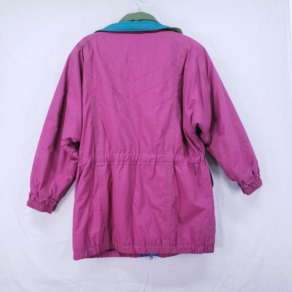Vintage London Fog Thinsulate Multicolor Colorful Winter Ski Puffer Jacket Med - Picture 12 of 16